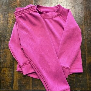 L.L. Bean Fuchsia Toddler pajama set